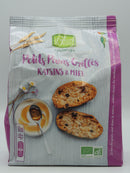 PETITS PAINS GRILLÉS Miel et raisins, 225g, Moulin du Pivert