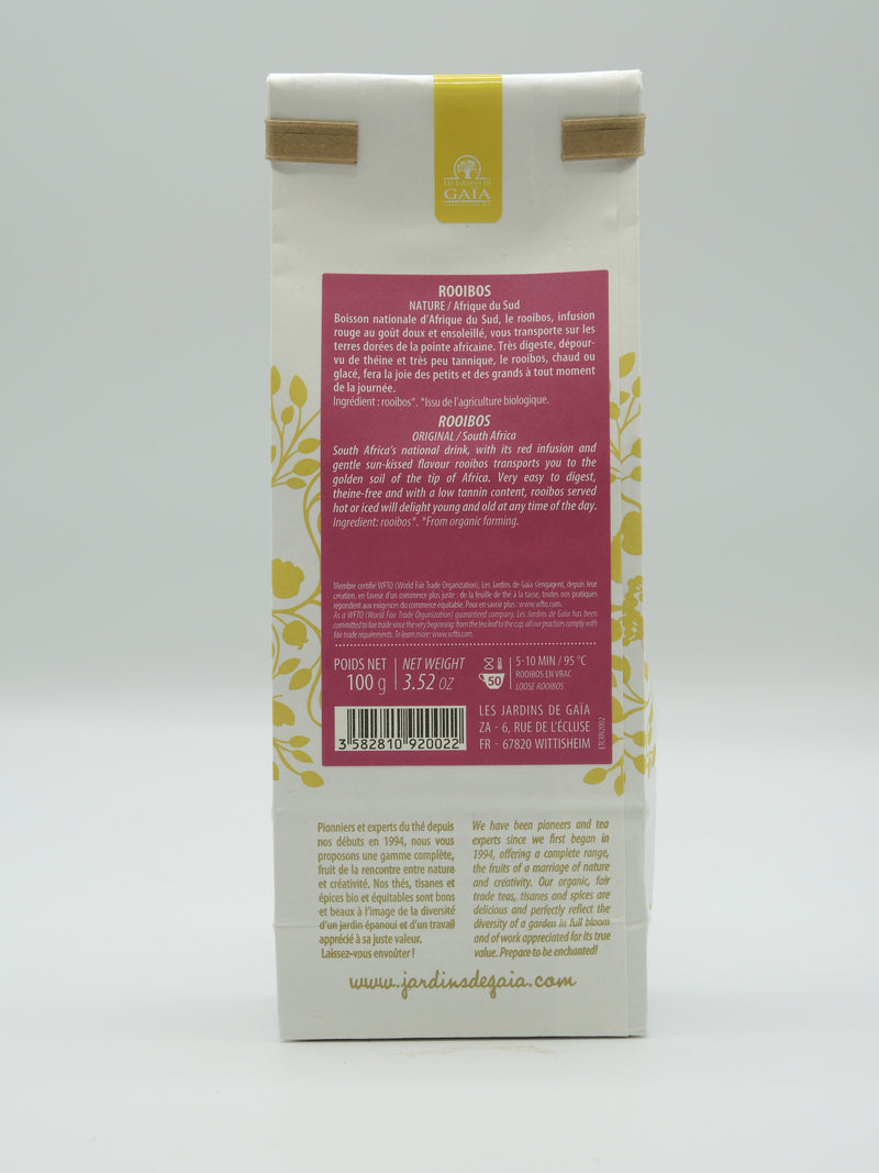 Rooibos bio nature, 100g, Jardins de Gaïa