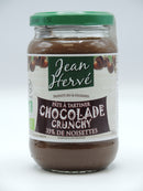 PATE A TARTINER BIO NOISETTE / CACAO AVEC ECLATS DE NOISETTES, 350g, Jean Hervé