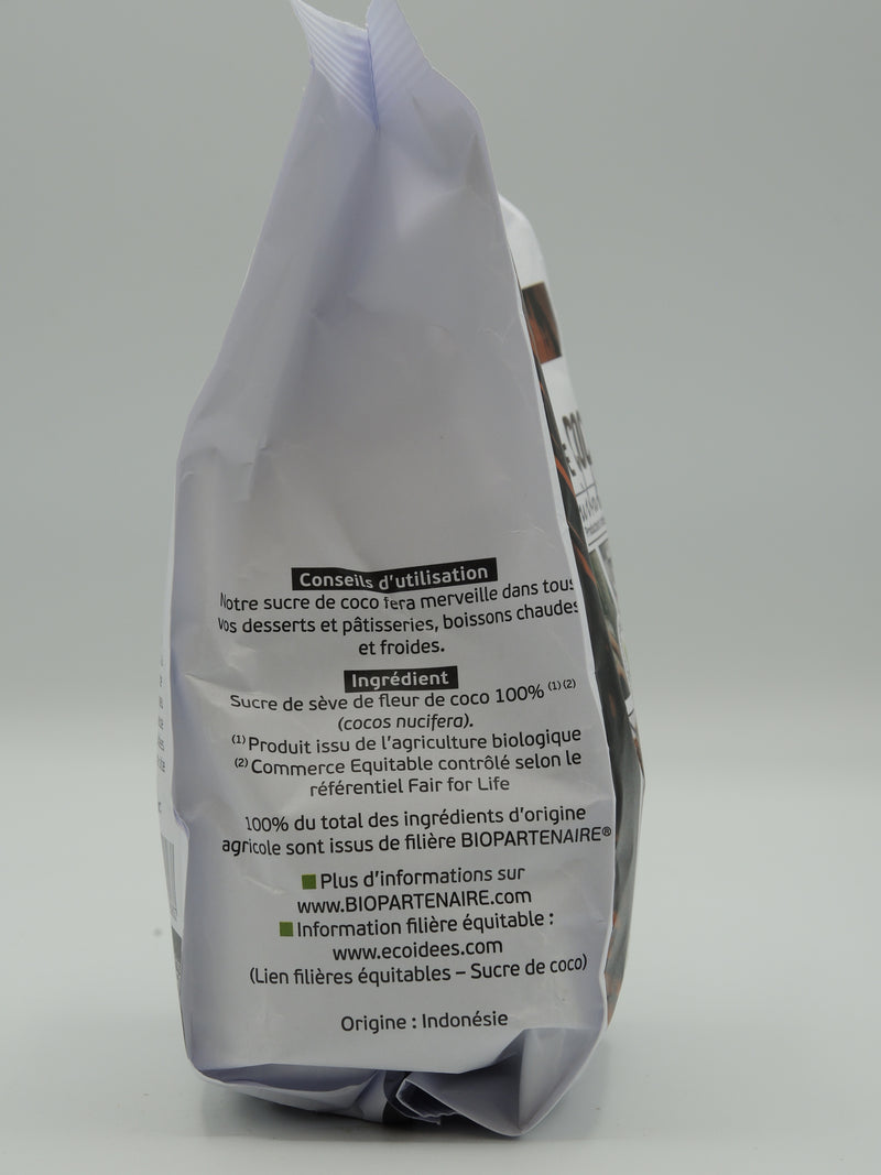 Sucre de coco brun, 500g, Ecoidées