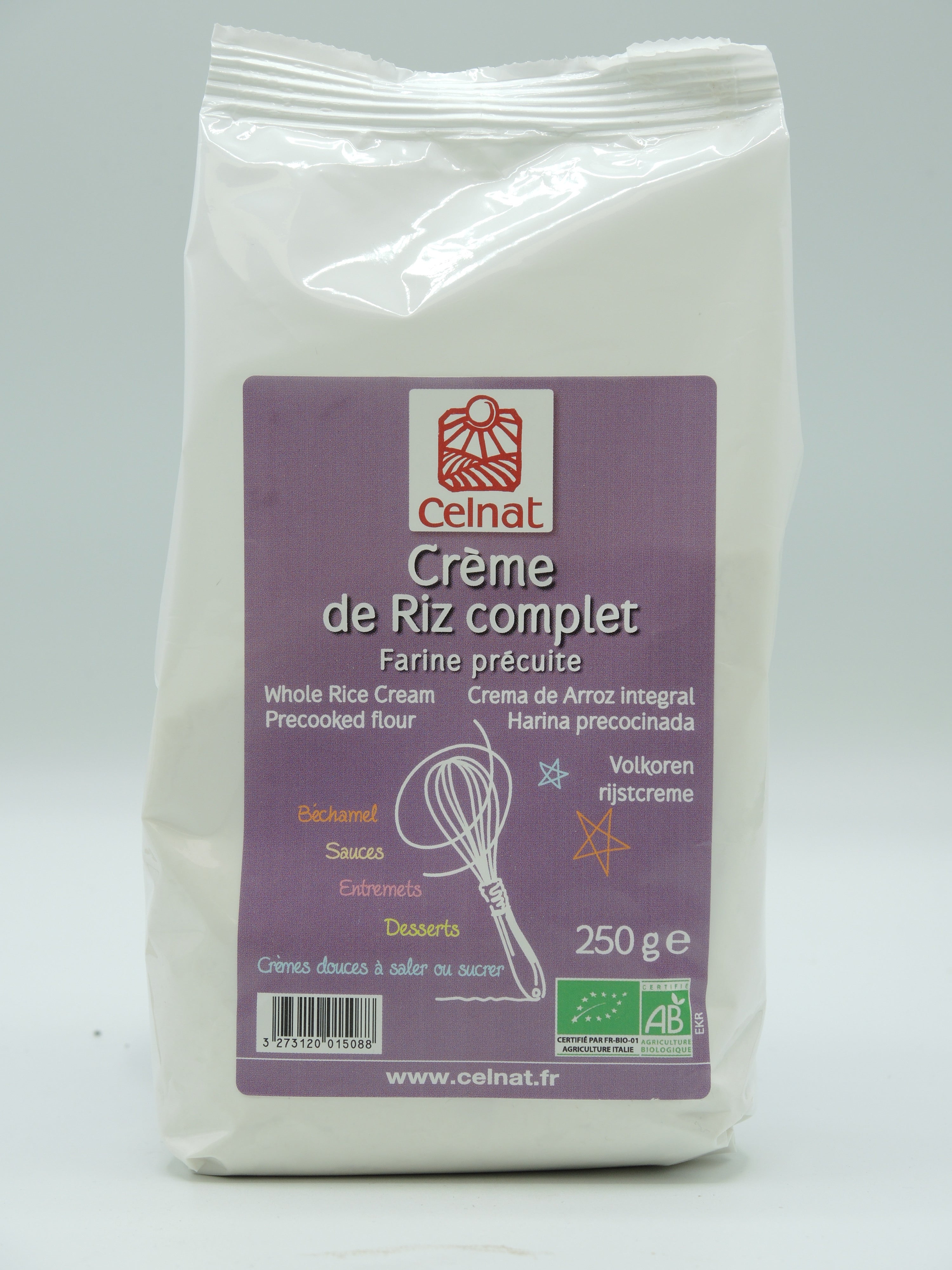 Farine De Riz Complet Bio Celnat 1kg - La Fourche