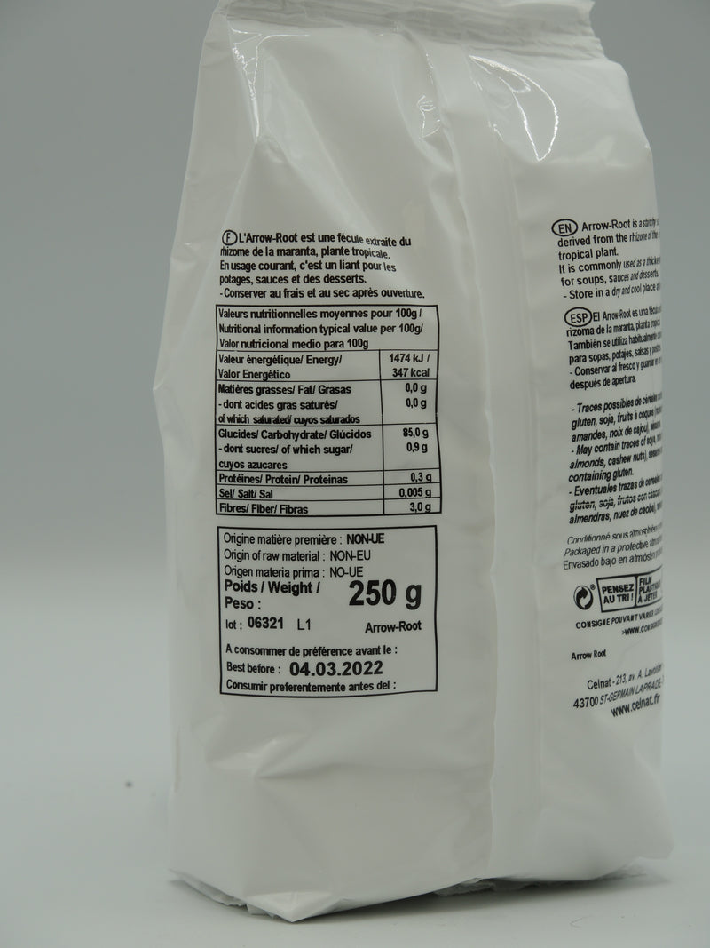 ARROW-ROOT, fécule, 250g, Celnat