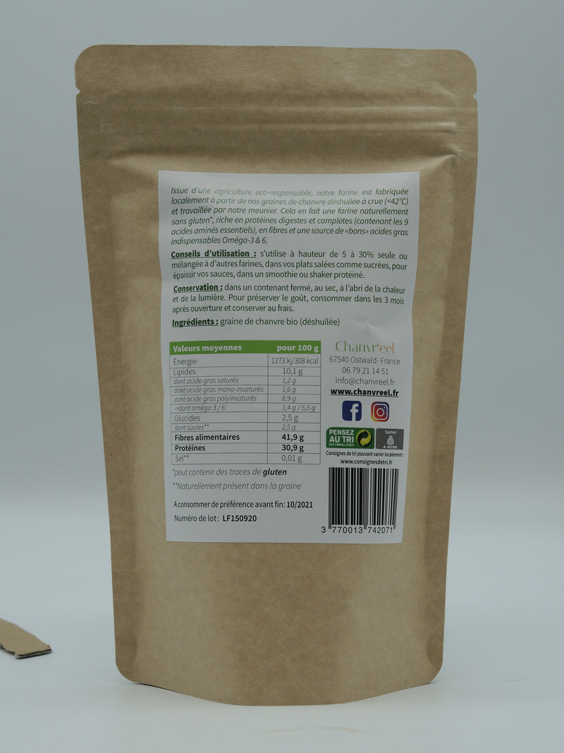 Farine de Chanvre Bio, 250g, Chanvr'eel