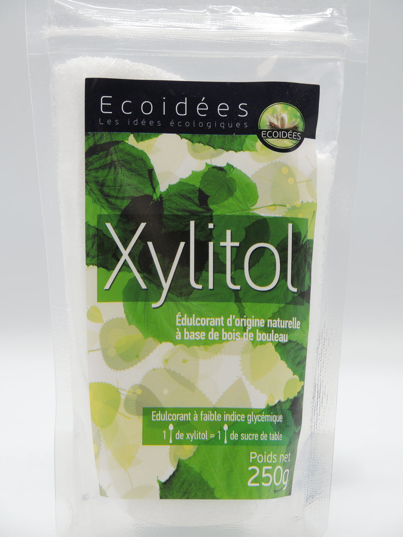 Xylitol, sucre de bouleau édulcorant, 250g, Ecoidées