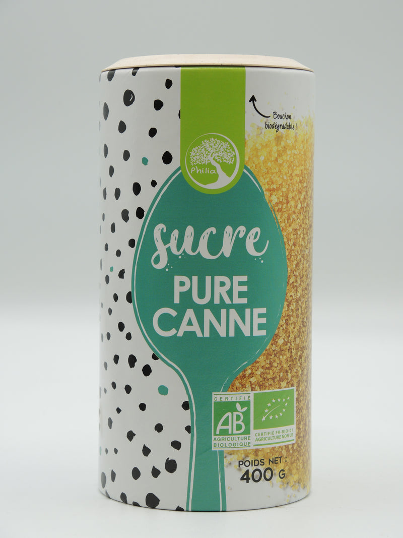 SUCRE PURE CANNE SEMOULE, 400g, PHILIA