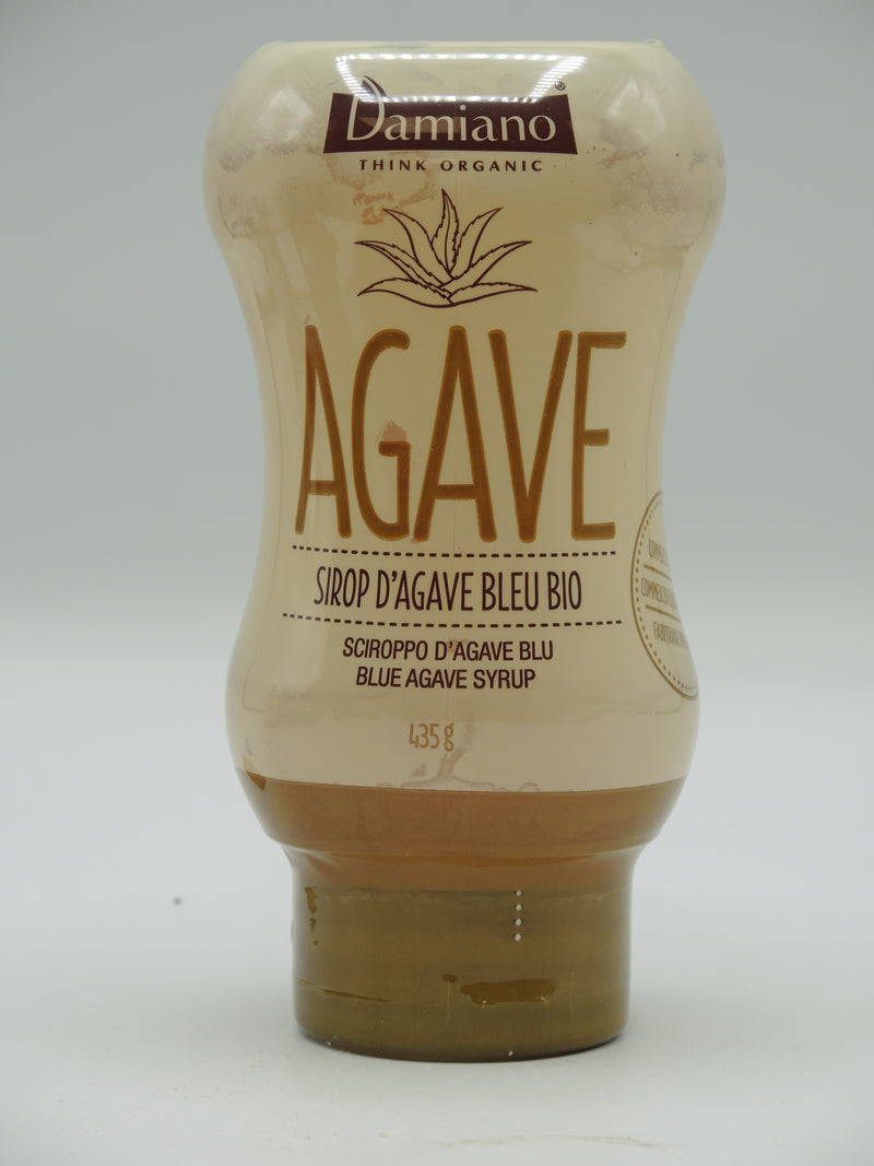 Sirop d’agave bleu bio en bouteille, 435g, Damiano