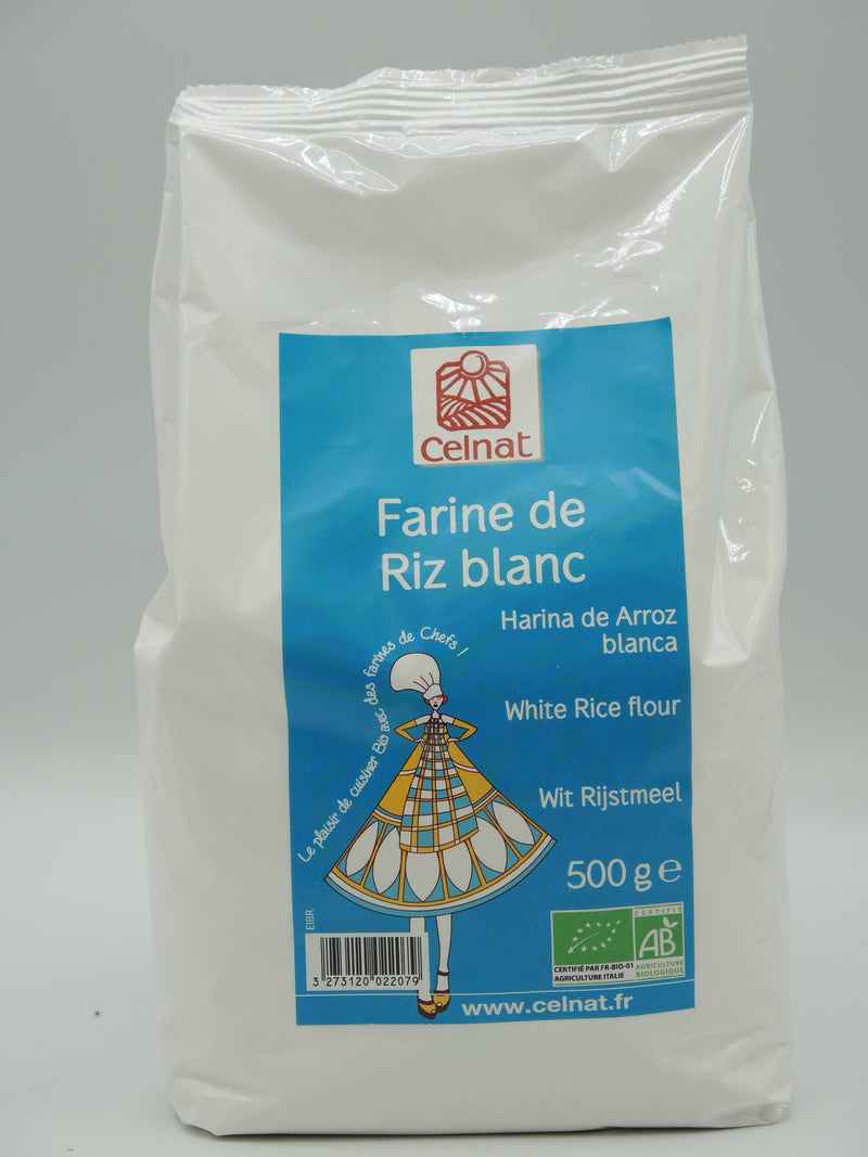 FARINE DE RIZ BLANC, 500g, Celnat