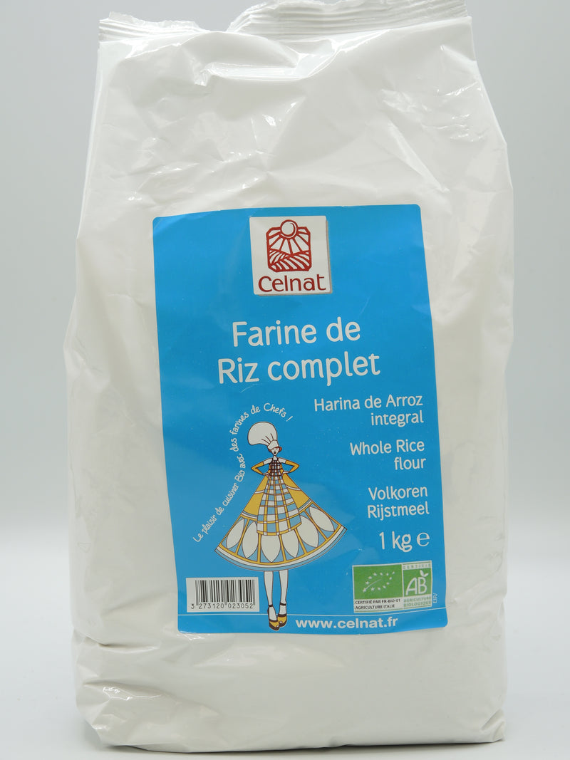 Farine de riz complet, 1kg, Celnat