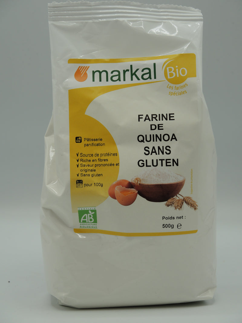 Farine de quinoa sans gluten, 500g, Markal