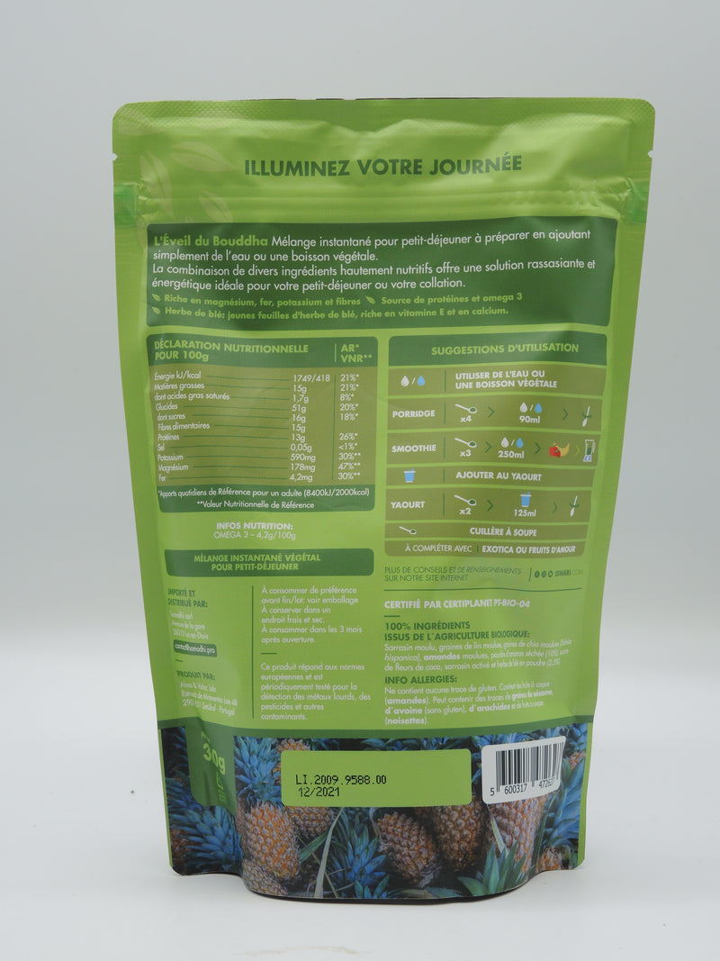 Éveil du Bouddha Ananas & Herbe de Blé,360g, ISWARI