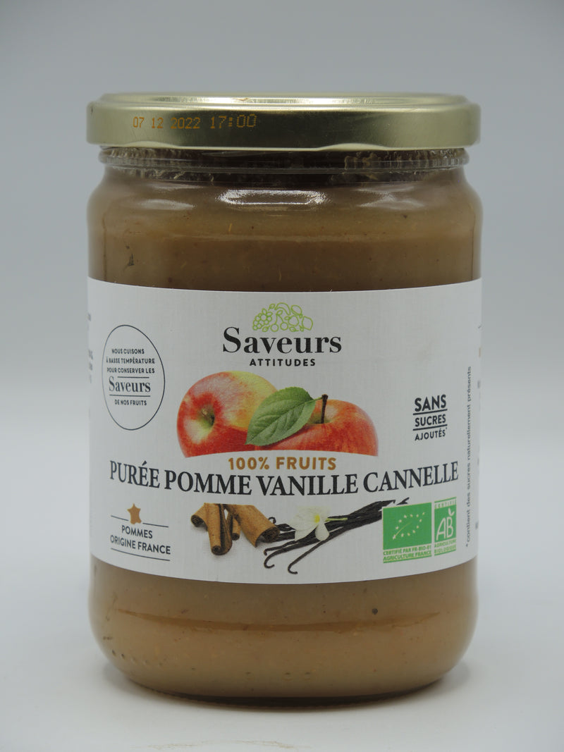 Purée Pomme Vanille Cannelle, Saveurs Attitudes