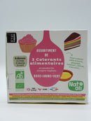 Assortiment de 3 colorants alimentaires, étui 6 doses, Natali