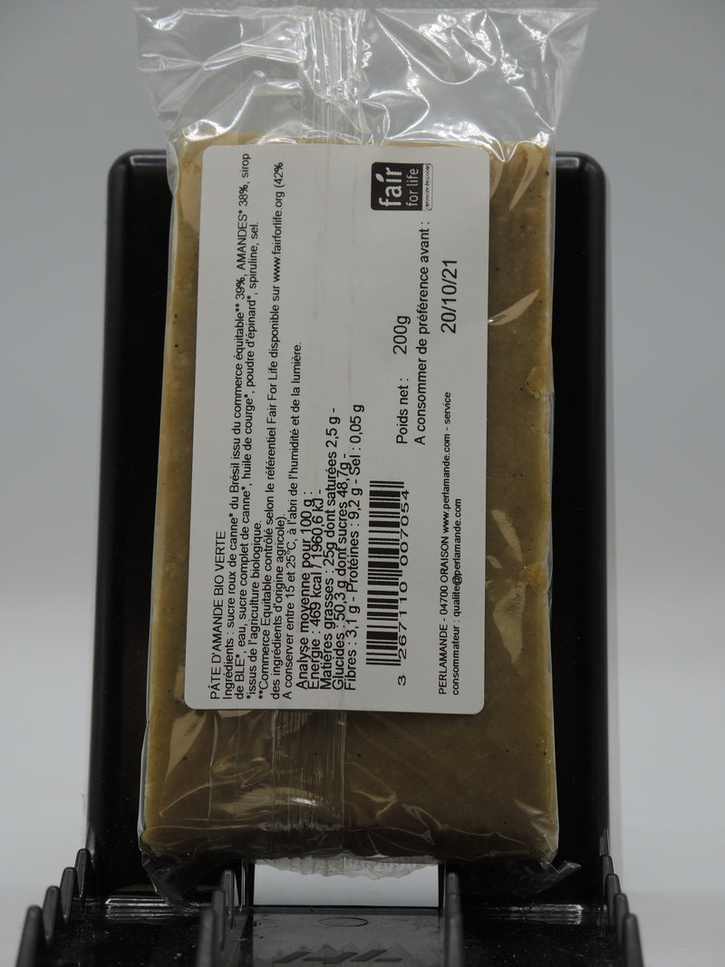 PÂTE D'AMANDE Verte, 200g, Perl'amande