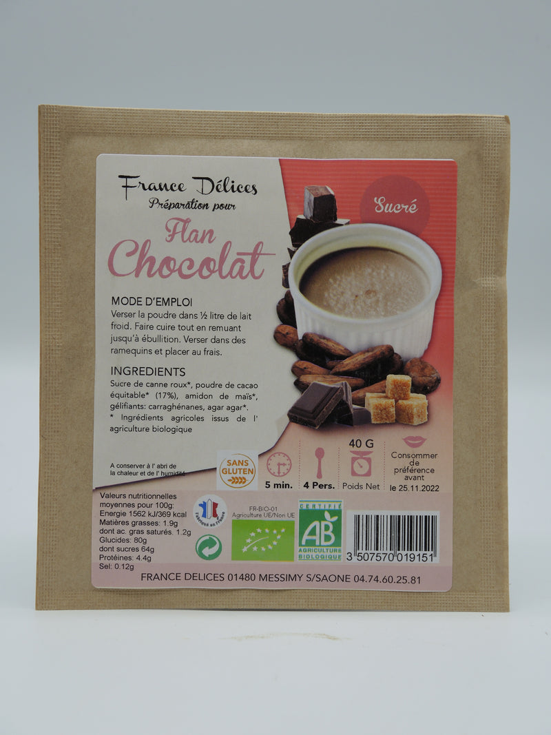 Flan chocolat, 40g, France Délices
