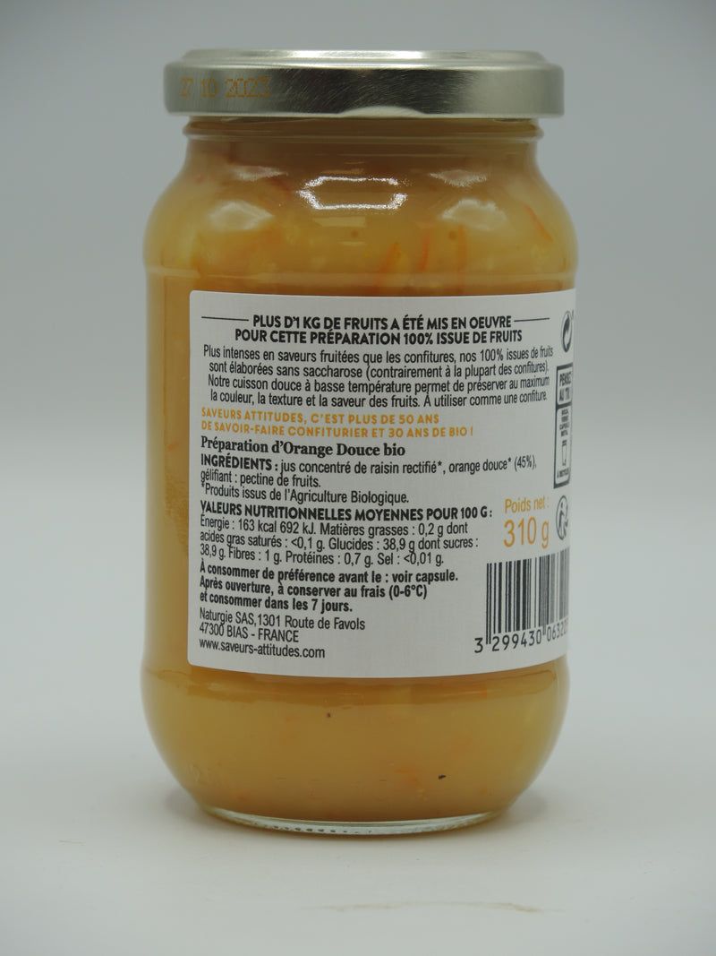 Orange douce, 310g, Saveurs attitudes