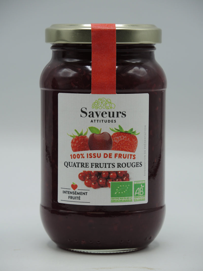 Quatre fruits rouges, 310g, Saveurs attitudes