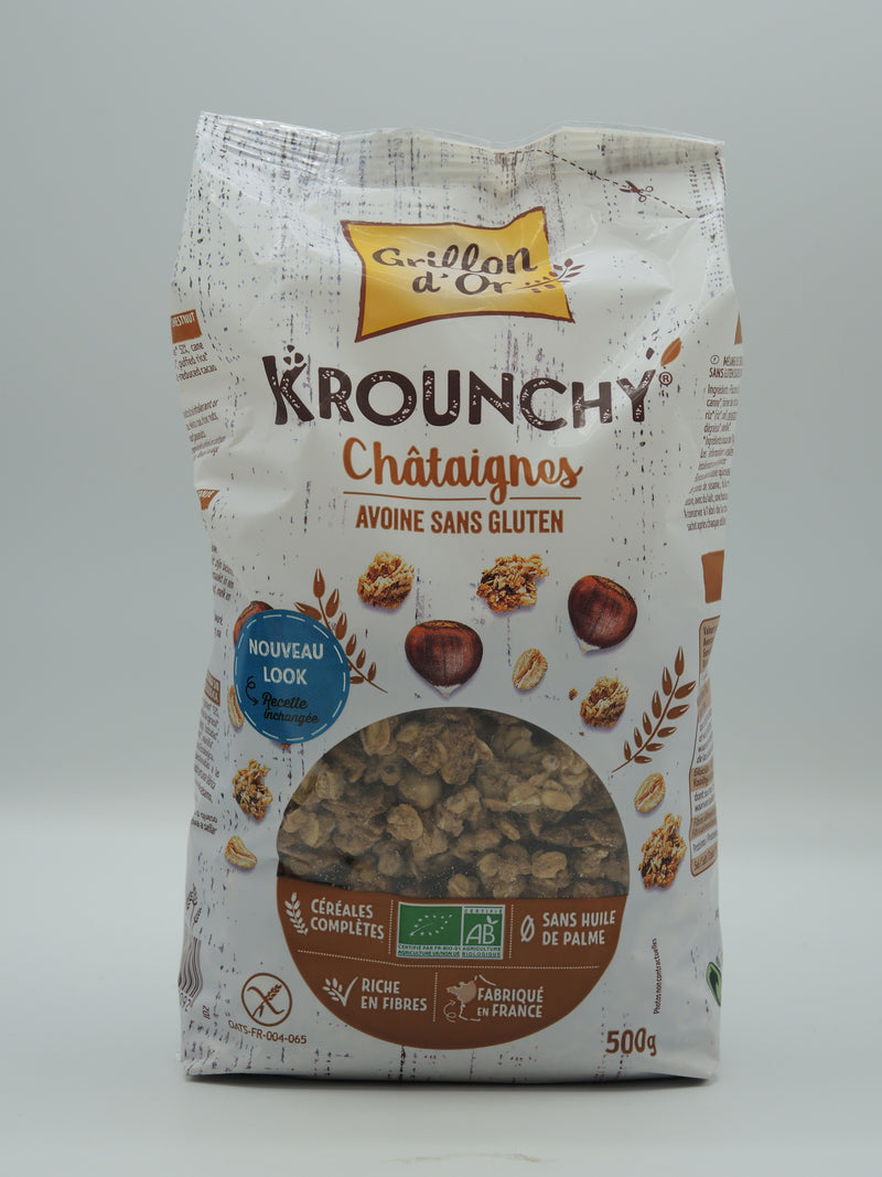 KROUNCHY CHÂTAIGNE 500G, Grillon d'or
