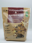 MUESLI BIO CROUSTILLANT CRANBERRY & GINGEMBRE, 400g, Favrichon