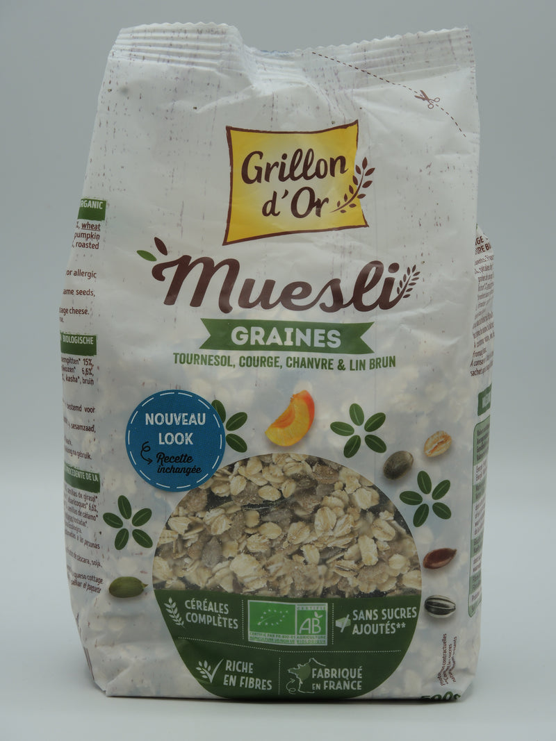 MUESLI GRAINES 500G, Grillon d'or
