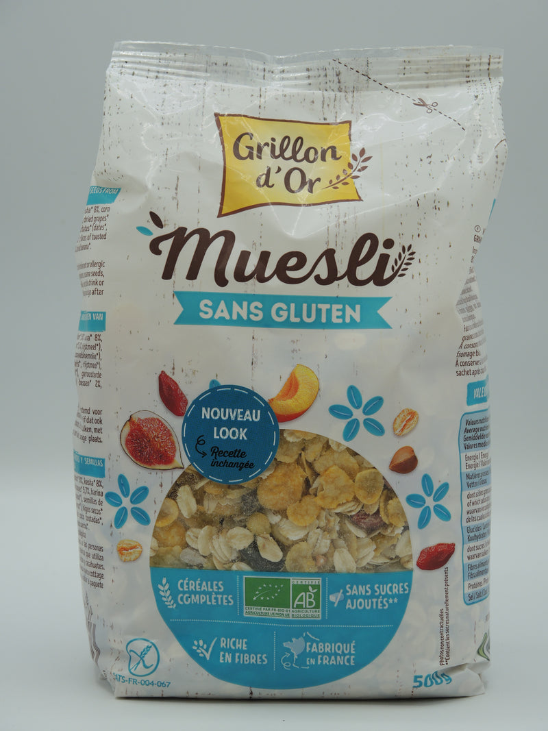 MUESLI SANS GLUTEN 500G, Grillon d'or