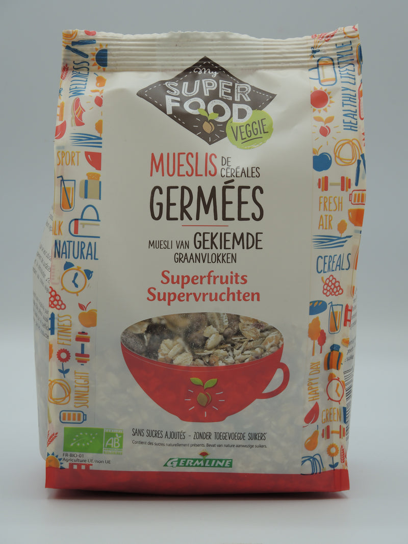 Muesli de céréales germées, Superfruits, 350g, Germline