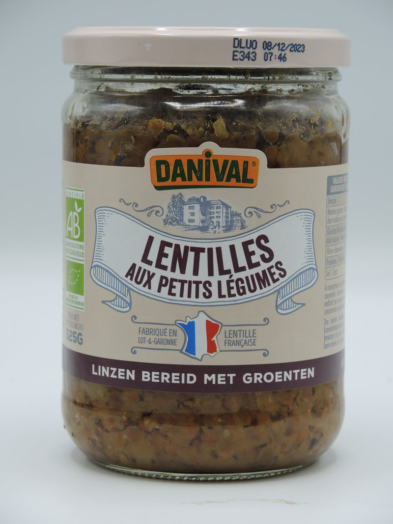 Lentilles Cuisinées aux Petits Légumes 525g, Danival
