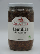 Lentilles Saucisses 650g, Champlat
