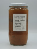 Soupe lentilles, carottes, butternut, ciboulette et curcuma, 0,78l, Karine & Jeff