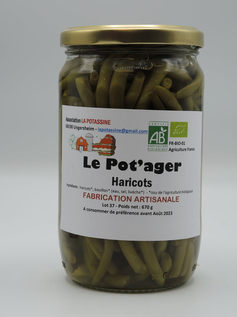 Haricots verts, 670g, la Potassine d'Alsace