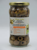 Olives vertes dénoyautées, 350g, Elibio