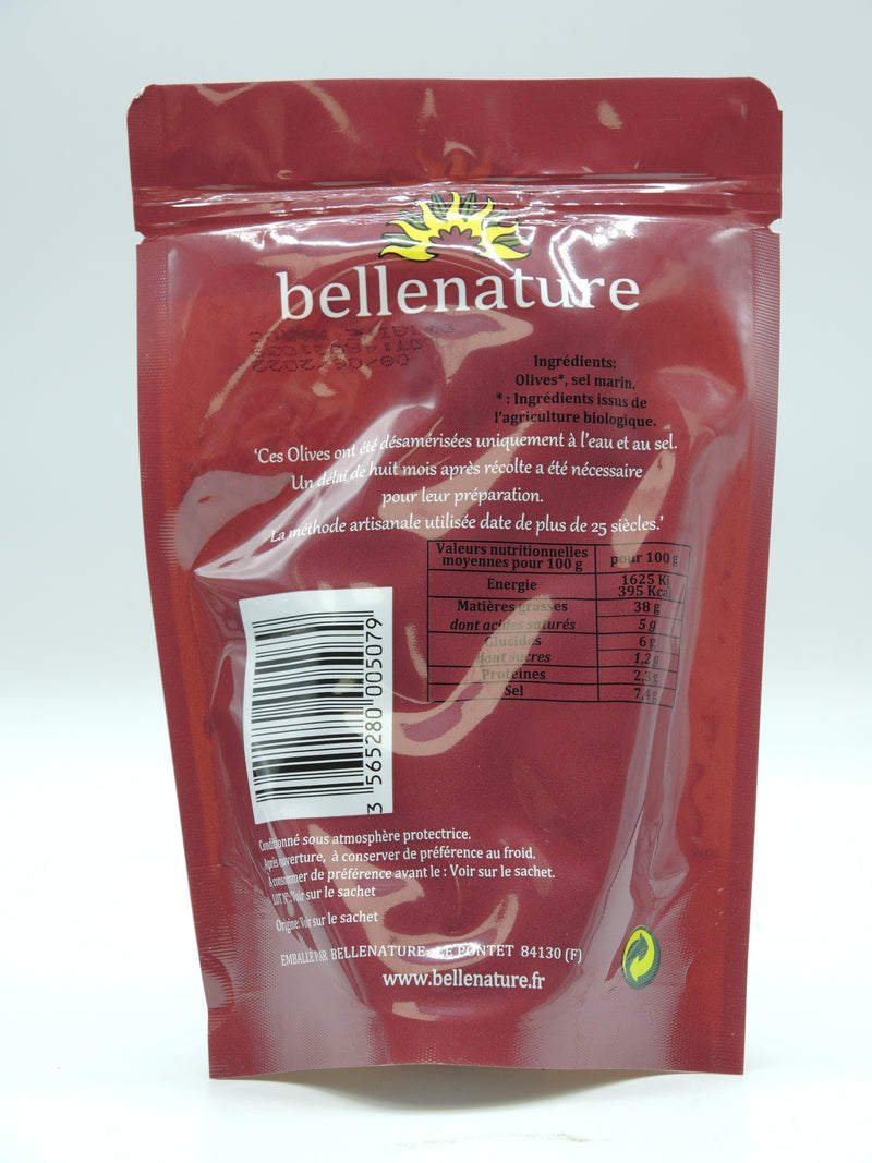 Olives noires dénoyautées, Bellenature