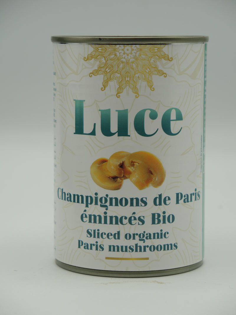 CHAMPIGNONS DE PARIS - ÉMINCÉS, 400g, Luce
