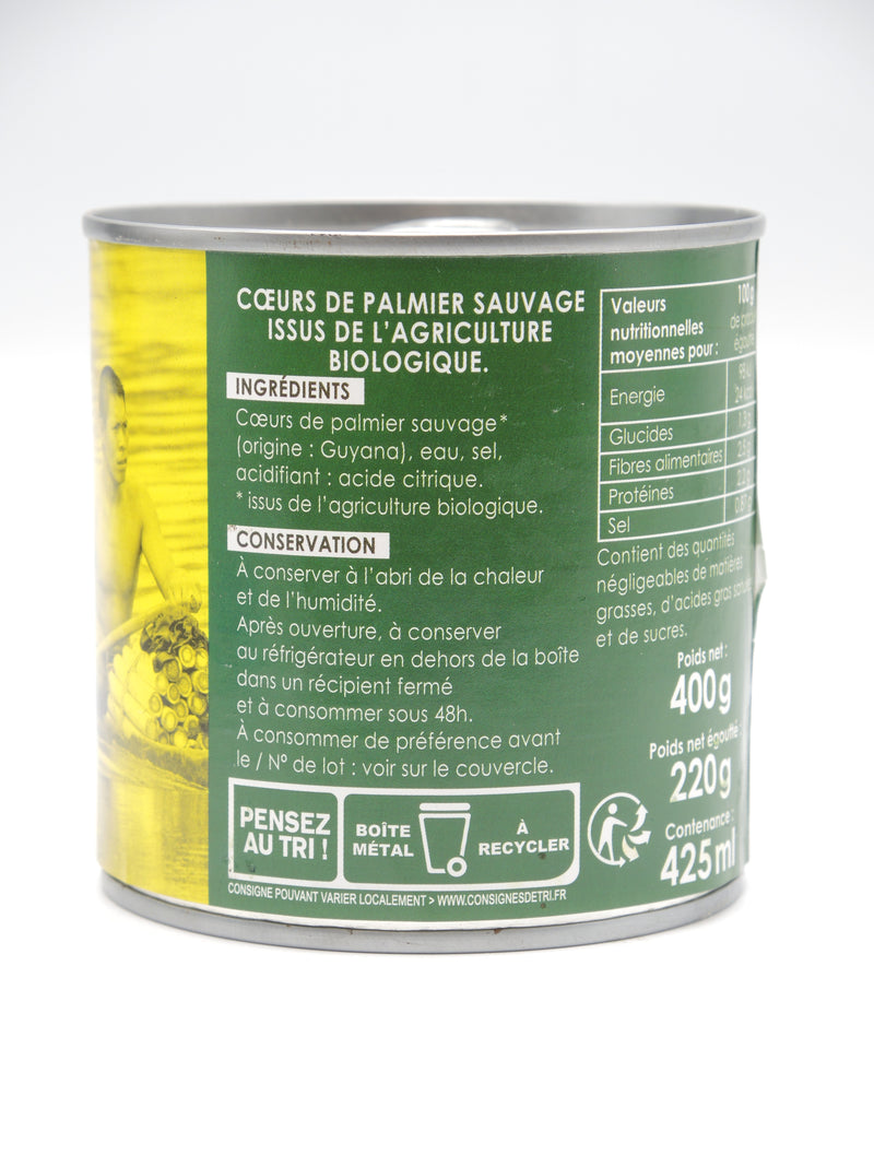 Cœurs de palmier sauvage, 400g, Waini River