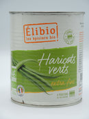 Haricots verts extra-fins, 800g, Elibio