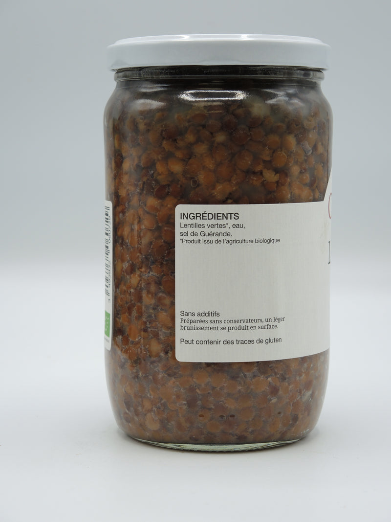 Lentilles vertes au naturel, 650g, Champlat