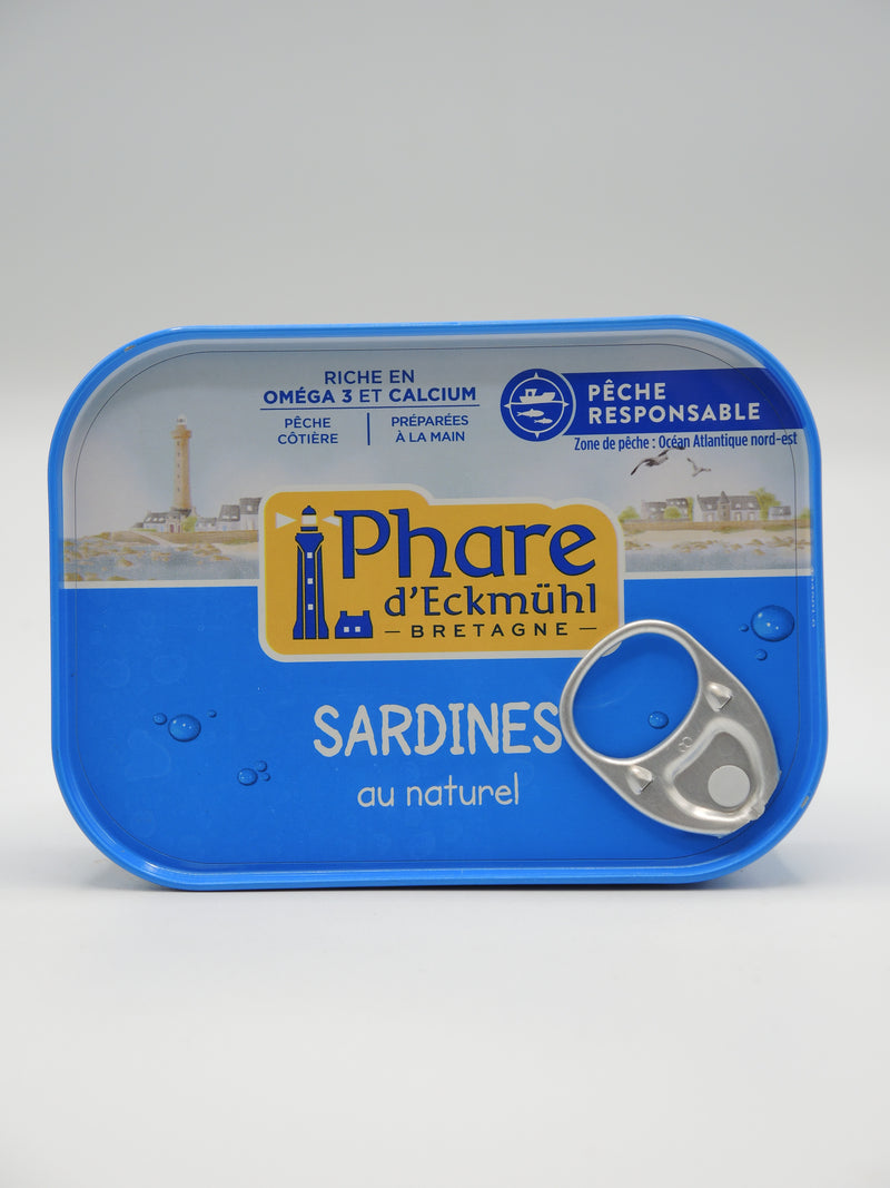 Sardines au naturel, 135g, Phare d'Eckmühl