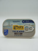 Foie de morue fumé au bois de hêtre, 121g, Phare d'Eckmühl