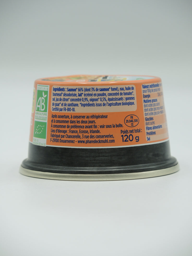 Rillettes de saumon, 120g, Phare d'Eckmühl