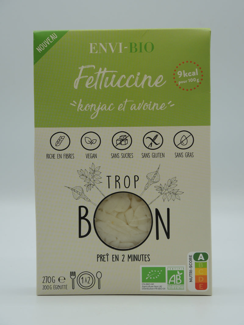 Fettucine "konjac & avoine", 270g, Envi-Bio