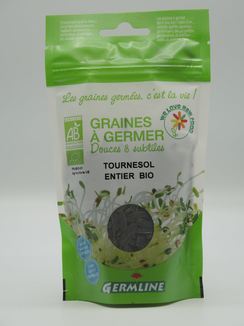 Graines à germer, Tournesol entier, 100g, Germline
