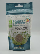 Graines à germer, Alfalfa, radis, fenouil, 150g, Germline
