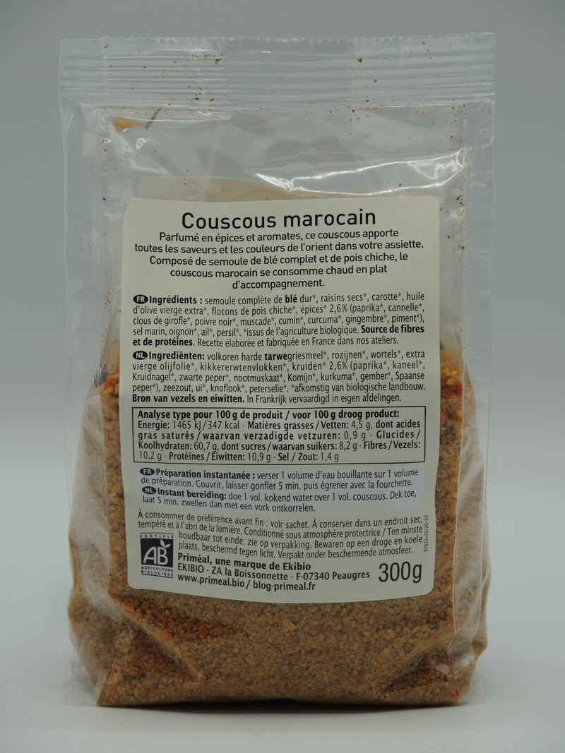 Couscous marocain, 300g, Priméal