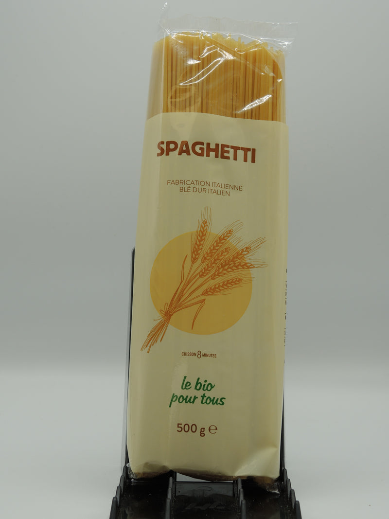 Spaghetti, 500g, le Bio pour tous