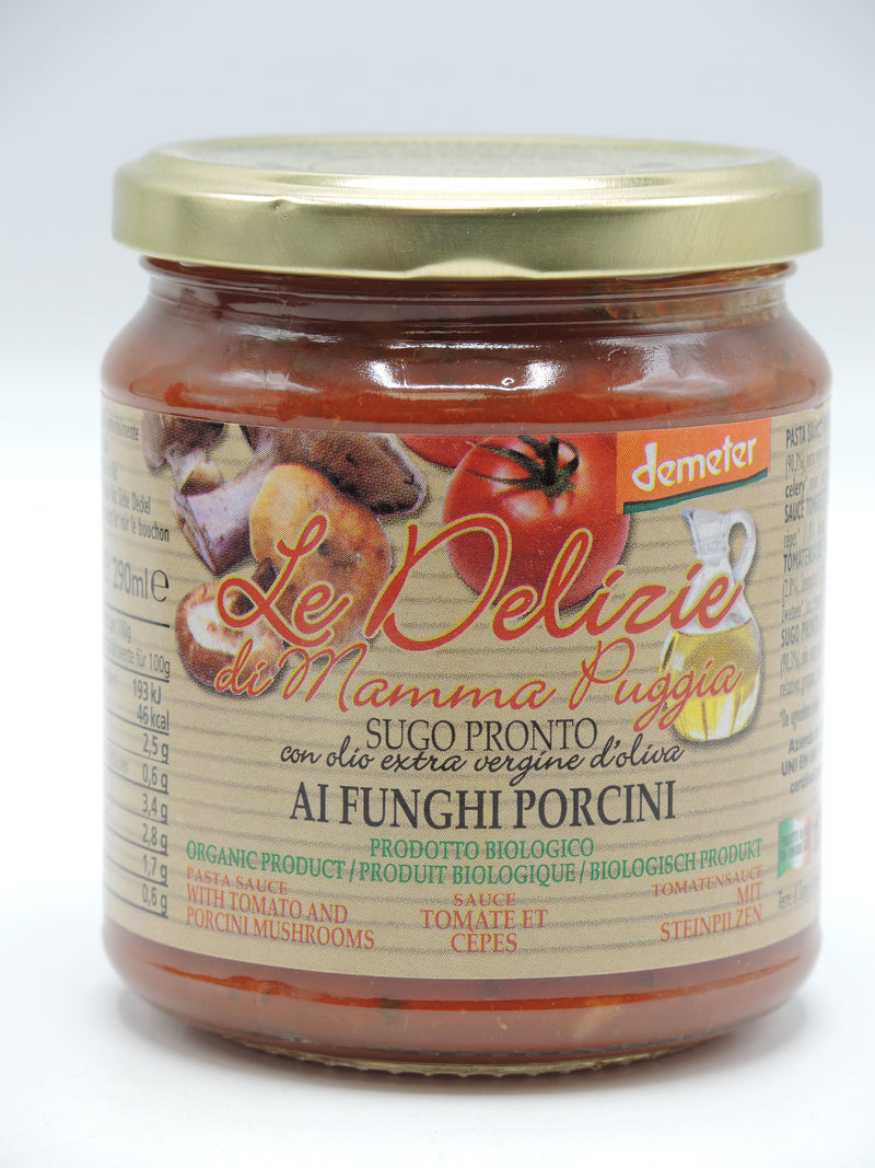 Sauce tomate aux cèpes, 300g,  Le Delizie di Mamma Puggia
