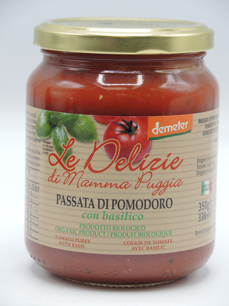 Coulis de tomate au basilic, 350g, Le Delizie di Mamma Puggia