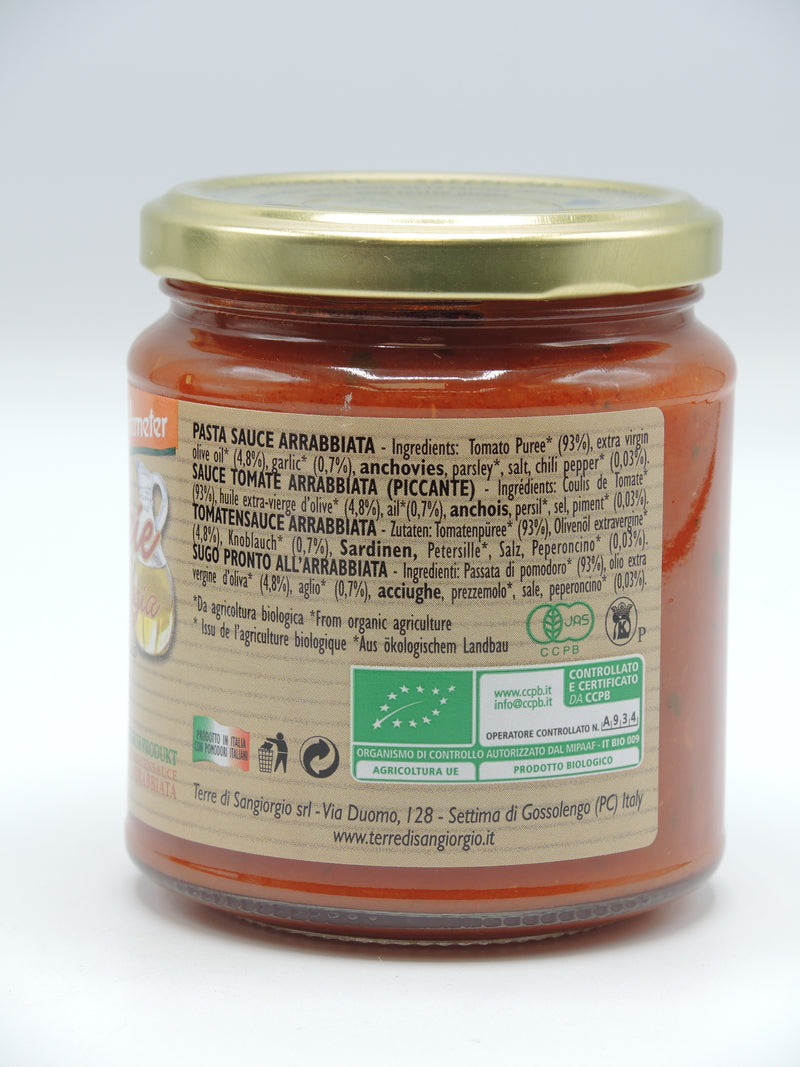 Sauce tomate Arrabbiata, 300g, Le Delizie di Mamma Puggia