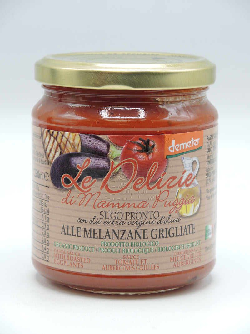 Sauce tomate et aubergines grillées, 300g, Le Delizie di Mamma Puggia
