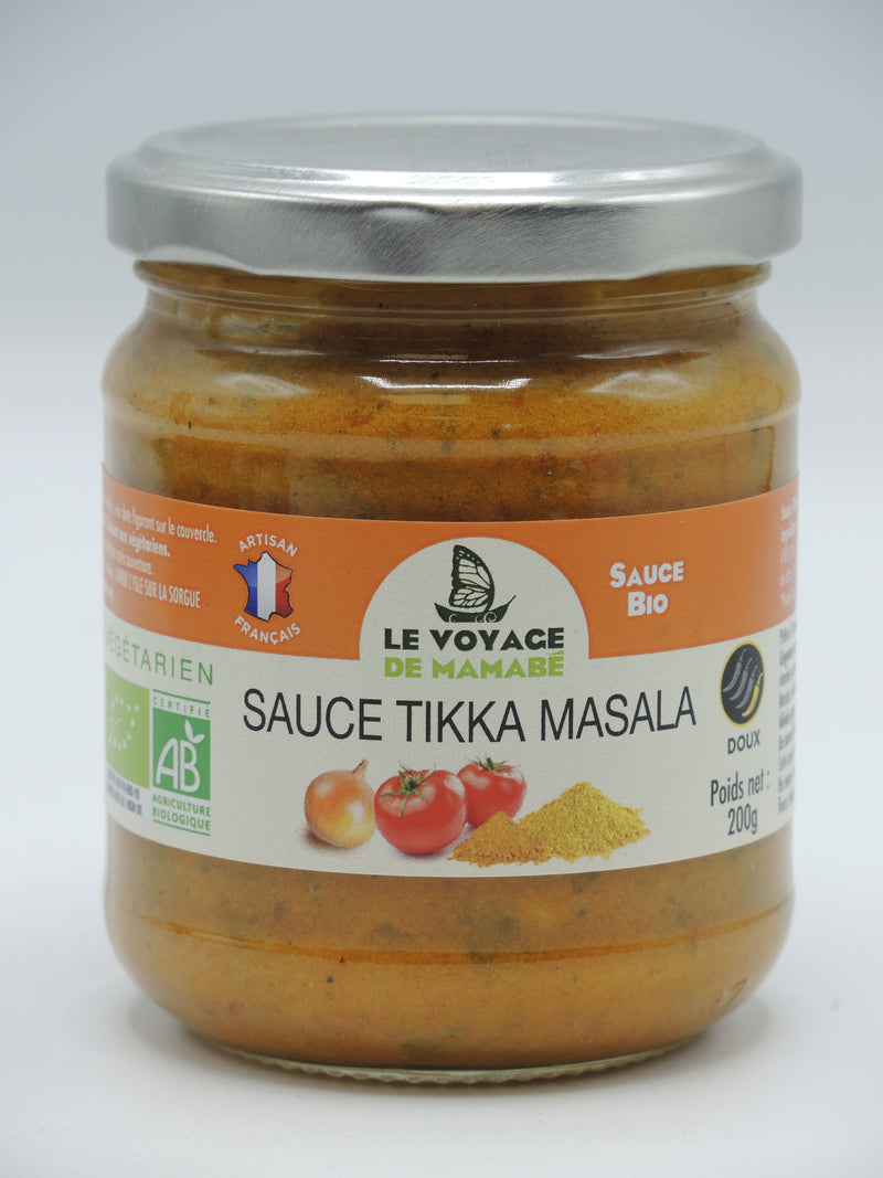 SAUCE TIKKA MASALA BIO, 200g, le Voyage de Mamabé