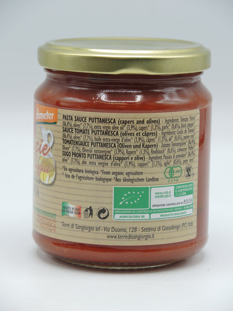 Sauce tomate Puttanesca, 300g, Le Delizie di Mamma Puggia