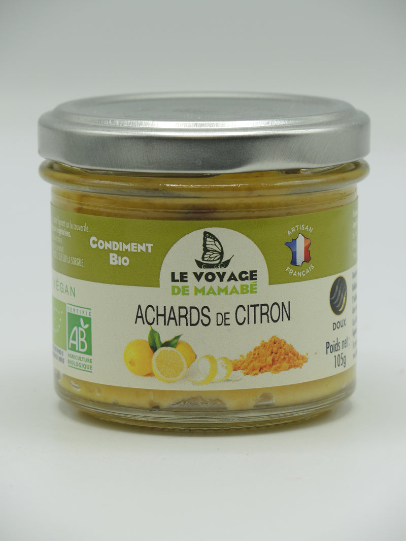 Achards de citron, 105g, le Voyage de Mamabé